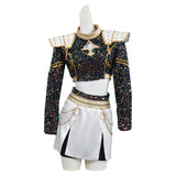 Kpop Demon Hunters Zoey Kids Cosplay Costume Outfit Halloween Carnival Suit