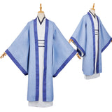 The Apothecary Diaries 2 Costume Jinshi Cosplay Blue Hanfu For Adult Man Kusuriya no Hitorigoto Halloween Carnival Suit