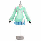 Overwatch OW Costume Kiriko Cosplay Blue Dress Outifit For Adult Female Halloween Carnival Suit