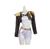 Rumi/Zoey/Mira Cosplay Golden Outfit Kids Halloween Cosplay Costume