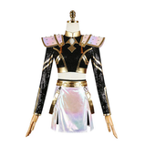 Rumi/Zoey/Mira Cosplay Black Golden Performance Outfit For Adult Female Halloween Carnival Suit