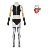 The Rocky Horror Picture Show Dr. Frank-N-Furter Black Outfit Cosplay Costume Halloween Carnival Party Suit
