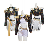 Rumi/Zoey/Mira Cosplay Golden Outfit Kids Halloween Cosplay Costume