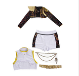 Rumi/Zoey/Mira Cosplay Golden Outfit Kids Halloween Cosplay Costume