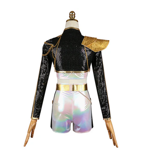 Rumi/Zoey/Mira Black Golden Performance Cosplay Outfit For Adult