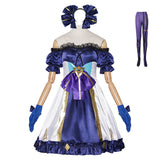 LABUBU Purple Dress Cosplay Costume Halloween Carnival Party Suit