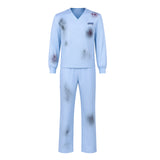 Lanterns John Stewart  Blue Outfit Cosplay Costume Halloween Carnival Party Suit