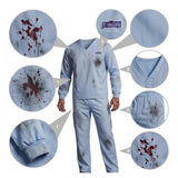 Lanterns Technician Gray Outfit Cosplay Costume Halloween Carnival Party Suit