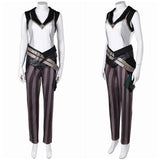 League of Legends Arcane Costume Vi Cosplay Black White Suit For Adult Female Halloween Carnival Suit