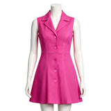 Legally Blonde Elle Woods Women Pink Outfit Cosplay Costume Halloween Carnival Party Suit