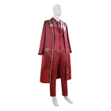 Limbus Company Lei Heng Cosplay Red Suit Set Halloween For Carnival Party Suit