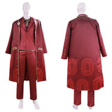Limbus Company Lei Heng Cosplay Red Suit Set Halloween For Carnival Party Suit