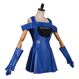 Lisa Women Blue Outfit Cosplay Costume Halloween Carnival Party Suit
