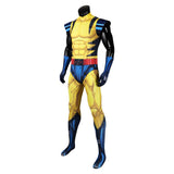 X-Men '97 Wolverine James Howlett / Logan Yellow Combat Jumpsuit Cosplay Costume Outfits Halloween Carnival Suit  