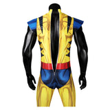 X-Men '97 Wolverine James Howlett / Logan Yellow Combat Jumpsuit Cosplay Costume Outfits Halloween Carnival Suit  