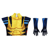 X-Men '97 Wolverine James Howlett / Logan Yellow Combat Jumpsuit Cosplay Costume Outfits Halloween Carnival Suit  