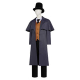 Lord of Mysteries Klein Moretti Blue Trench Coat Set Cosplay Costume Halloween Carnival Party Suit