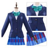 LoveLive Minami Kotori Women Blue School Uniform Cosplay Costume Halloween Carnival Party Suit