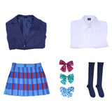 LoveLive Minami Kotori Women Blue School Uniform Cosplay Costume Halloween Carnival Party Suit