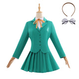 Magic Knight Rayearth Fuu Hououji Women Green Outfit Cosplay Costume Halloween Carnival Party Suit