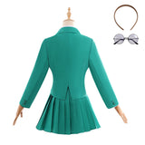 Magic Knight Rayearth Fuu Hououji Women Green Outfit Cosplay Costume Halloween Carnival Party Suit