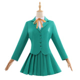 Magic Knight Rayearth Fuu Hououji Women Green Outfit Cosplay Costume Halloween Carnival Party Suit
