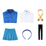 Magic Knight Rayearth Umi Ryuuzaki Women Blue Outfit Cosplay Costume Halloween Carnival Party Suit