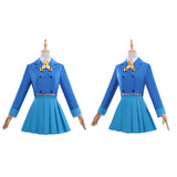 Magic Knight Rayearth Umi Ryuuzaki Women Blue Outfit Cosplay Costume Halloween Carnival Party Suit