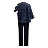 Mahito Cosplay Dark Blue Suit Set For Halloween Carnival Party  