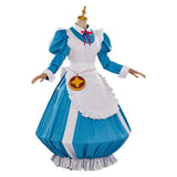 Mahou Shoujo Ni Akogarete Korisu Morino Anime Character Blue Maid Outfit Cosplay Costume Halloween Carnival Suit