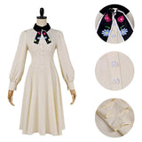 Marriage Toxin Mei Kinosaki White Dress Female Cosplay Costume Halloween Carnival Party Suit  