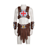 Masters of the Universe He-Man Brown Outfit Cosplay Costume Halloween Carnival Party Suit