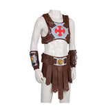 Masters of the Universe He-Man Brown Outfit Cosplay Costume Halloween Carnival Party Suit