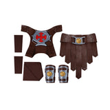 Masters of the Universe He-Man Brown Outfit Cosplay Costume Halloween Carnival Party Suit