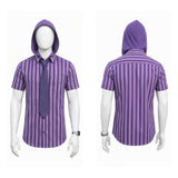 Masters of the Universe He-Man Purple Hooded Shirt Cosplay Costume Halloween Carnival Party Suit