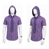Masters of the Universe He-Man Purple Hooded Shirt Cosplay Costume Halloween Carnival Party Suit