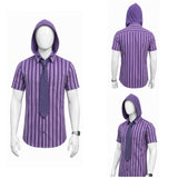 Masters of the Universe He-Man Purple Hooded Shirt Cosplay Costume Halloween Carnival Party Suit