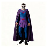 Masters of the Universe He-Man Skeleton King Purple Outfit Cosplay Costume Halloween Carnival Party Suit