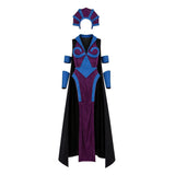 Masters of the Universe Skeleton King Gender-swapped Women Purple Outfit Cosplay Costume Halloween Carnival Party Suit