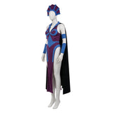 Masters of the Universe Skeleton King Gender-swapped Women Purple Outfit Cosplay Costume Halloween Carnival Party Suit