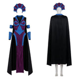 Masters of the Universe Skeleton King Gender-swapped Women Purple Outfit Cosplay Costume Halloween Carnival Party Suit