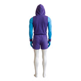 Masters of the Universe Skeleton King Purple Sportswear Cosplay Costume Halloween Carnival Party Suit