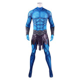Masters of the Universe Skeletor Blue Jumpsuit Cosplay Costume Halloween Carnival Party Suit