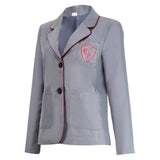 Matilda Women Gray Coat Cosplay Costume Halloween Carnival Party Suit