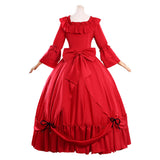May I Ask for One Final Thing Scarlet El Vandimion Adult Female Red Evening Gown Halloween Cosplay Costume 