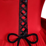 May I Ask for One Final Thing Scarlet El Vandimion Adult Female Red Evening Gown Halloween Cosplay Costume 