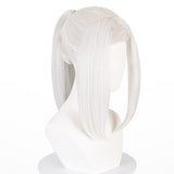 Mei Mei White Cosplay Wig Heat Resistant Synthetic Hair Pro Cosplay Carnival Halloween Party Props 