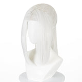 Mei Mei White Cosplay Wig Heat Resistant Synthetic Hair Pro Cosplay Carnival Halloween Party Props 