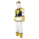 Mighty Morphin Power Rangers Yellow Soldier Cosplay Costume For Adult Man Halloween Carnival Party Suit