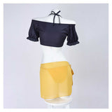 Mira Yellow Swimsuit Cosplay Costume Halloween Carnival Party Suit